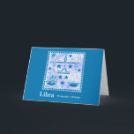 Cartão Happy Birthday Libra starsign<br><div class="desc">Many more designs in my store. Contact me to have a custom design made just for you!</div>