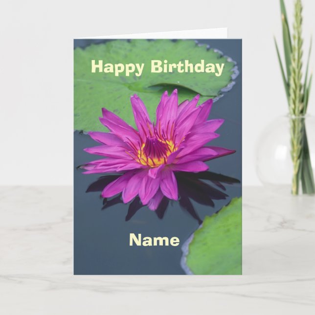 Cartão Happy Birthday - Lily (Frente)