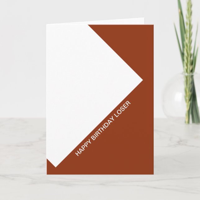 Cartão happy birthday loser (Frente)
