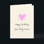 Cartão Happy Birthday Lovely Human<br><div class="desc">Send a lovely human this sweet birthday card</div>