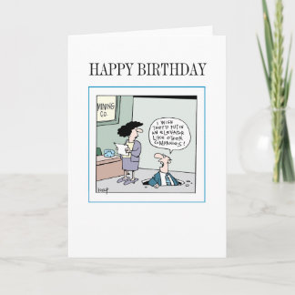 Cartão Happy Birthday Mining Card (b) by Graham Harrop
