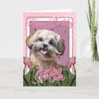 Cartão Happy Birthday Mom - ShihPoo - Maggie