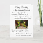 Cartão Happy Birthday My Friend<br><div class="desc">A thoughtful birthday card for a friend</div>