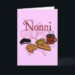 Cartão Happy Birthday Nonni Greeting Card<br><div class="desc">A unique card featuring a plethora of tasty desserts. Noni will love this card!</div>