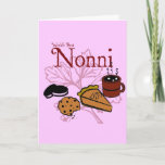 Cartão Happy Birthday Nonni Greeting Card<br><div class="desc">A unique card featuring a plethora of tasty desserts. Noni will love this card!</div>