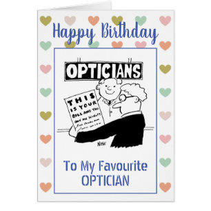 Cartão Happy Birthday Optician