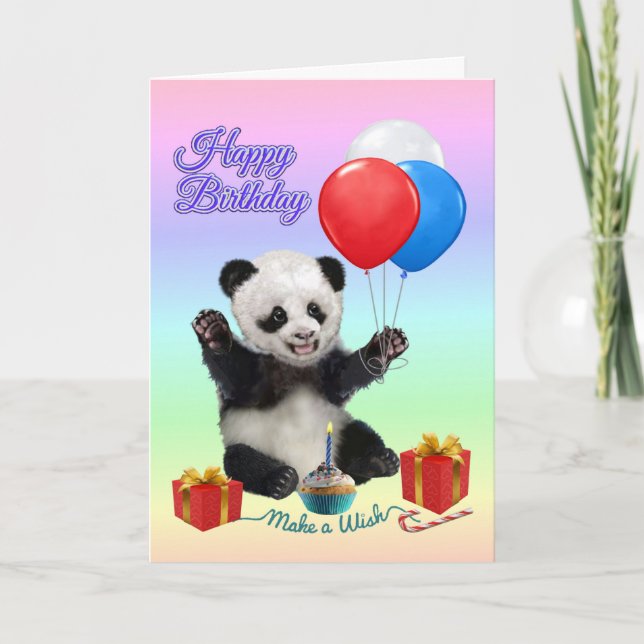 CARTÃO HAPPY BIRTHDAY PANDA (Frente)