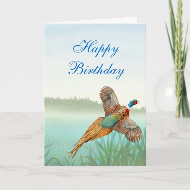 Cartão Happy Birthday Pheasant Card (Frente)