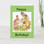 Cartão Happy Birthday Picnic, Happy, Birthday!<br><div class="desc">Summer is a wonderful time for celebrating a birthday outdoors. How about a birthday picnic with all your friends?</div>