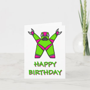 CARTÃO HAPPY BIRTHDAY ROBOT