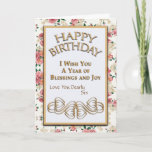 Cartão Happy Birthday Sister Love You Dearly<br><div class="desc">Wish your sister,  Happy Birthday Sis Love You Dearly,  Joy and Blessings. 
Your Sister will be delighted to receive this special card on her Birthday.</div>