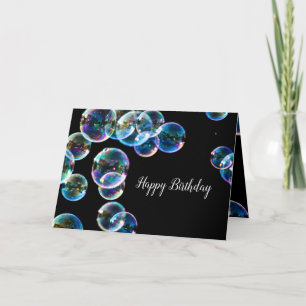 Cartão Happy Birthday Soap Bubble Custom