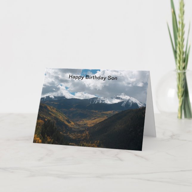 Cartão Happy Birthday son (Frente)