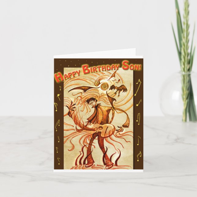 Cartão Happy Birthday Son! (Frente)