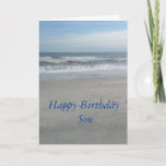 Cartão Happy Birthday Son<br><div class="desc">Birthday card for a son</div>