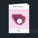 Cartão Happy Birthday Son Card<br><div class="desc">Photo of Hand=painted glove with verse enclosed by Michael J. Smajda</div>