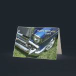 Cartão "Happy Birthday, Son" Card<br><div class="desc">'57 Chevy With Lots Of Chrome.</div>