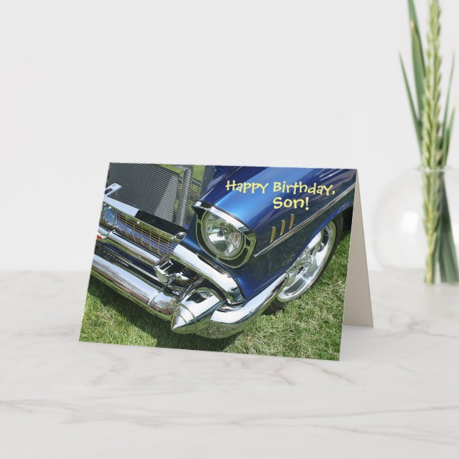 Cartão "Happy Birthday, Son" Card (Frente)
