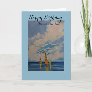 Cartão Happy Birthday/Son-in-Law greeting card