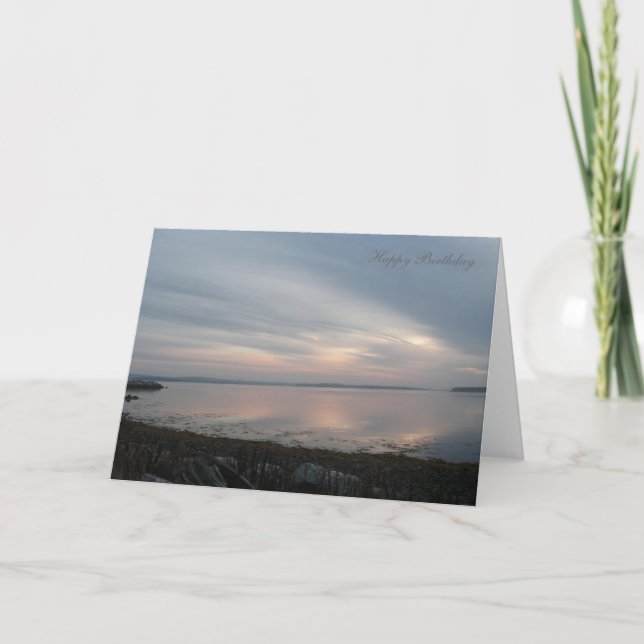 Cartão Happy Birthday Sunrise (Frente)