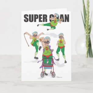 Cartão Happy Birthday Super Gran