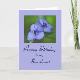 Cartão Happy Birthday Sweetheart
