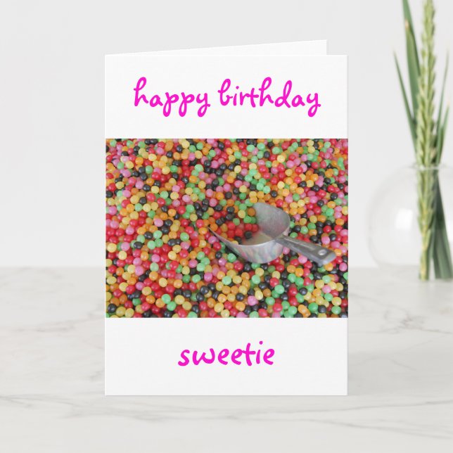 Cartão Happy Birthday Sweetie Card (Frente)