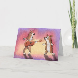 Cartão Happy Birthday, The Sweet Dogs Sang CARD