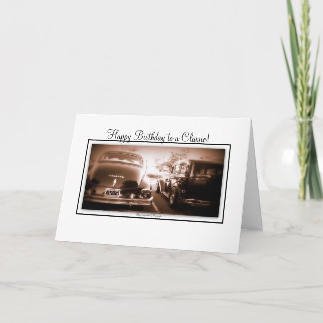 Cartão Happy Birthday to a Classic (Frente)