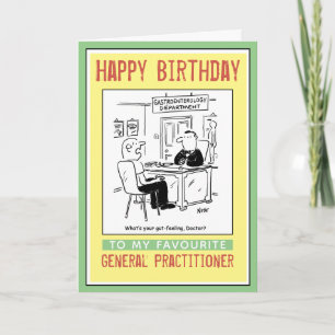 Cartão Happy Birthday to a General Practitioner