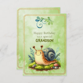 Cartão Happy Birthday To a Special Grandson
