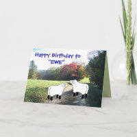 Happy Birthday to "EWE"-customize any occasion