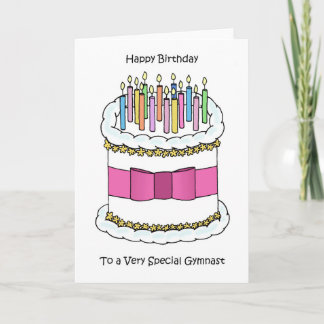 Cartão Happy Birthday to Gymnast
