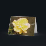 Cartão Happy Birthday To My Beautiful Wife Roses<br><div class="desc">Happy Birthday To My Beautful Wife Roses greeting card depicting original photographs of a romantic and beautiful yellow rose on the front cover with a stunning white rose on the inside cover. The card is left blank for your own special and personal message.</div>