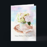 Cartão Happy Birthday to my Daughter<br><div class="desc">Birthday card for grown woman.</div>