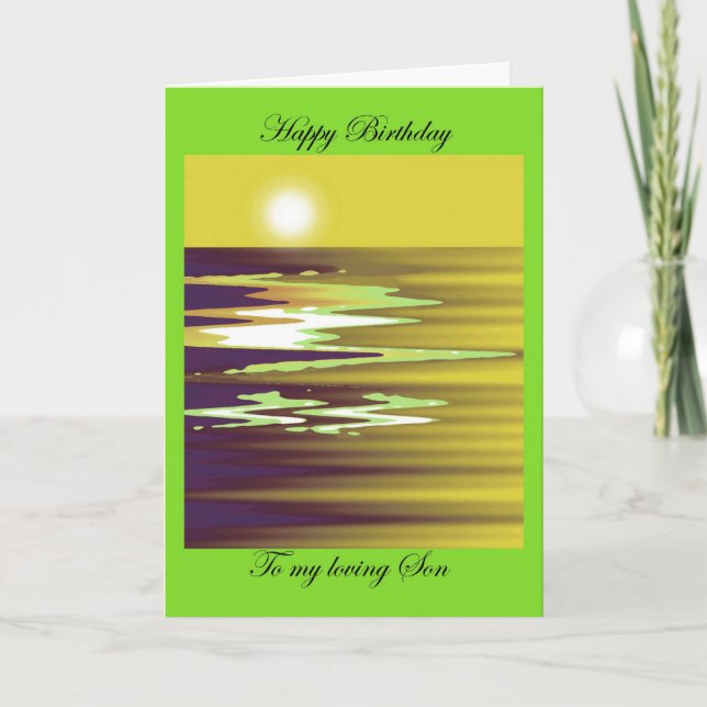 Cartão happy birthday to my loving Son brenda cheason (Frente)