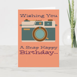 Cartão Happy Birthday to Photographer Photography Lover