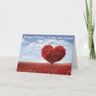 Cartão Happy birthday to the one I love Card