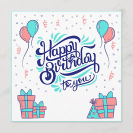 Cartão Happy Birthday to You