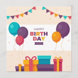 Cartão Happy Birthday To You