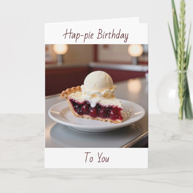 Cartão Happy Birthday To You | Cherry Pie (Frente)