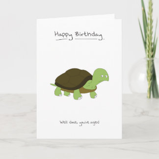 Cartão Happy Birthday - Tortoise