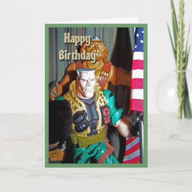 Cartão Happy Birthday Toys for Boys (Frente)