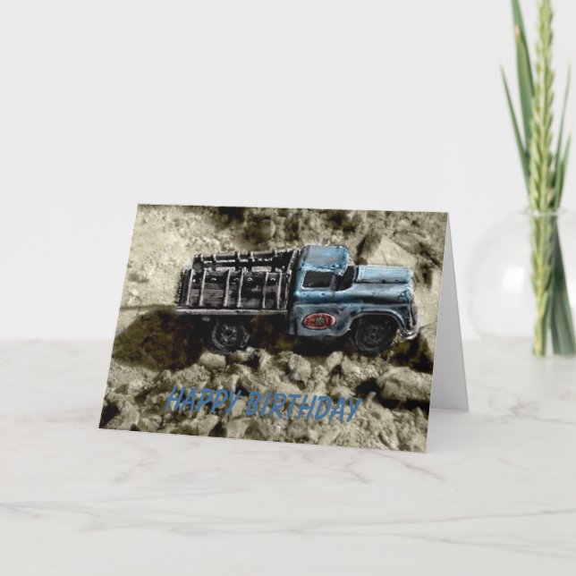 Cartão Happy Birthday Truck (Frente)