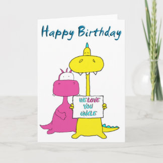 Cartão Happy Birthday Uncle