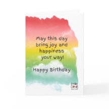 Happy Birthday Wishes Card