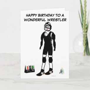 Cartão Happy Birthday Wrestler