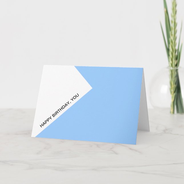 Cartão Happy birthday, you (Frente)