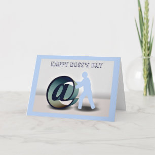 Cartão Happy Boss's Day with @ ampersat sign