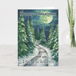 Cartão Happy Christmas Card from Our Family